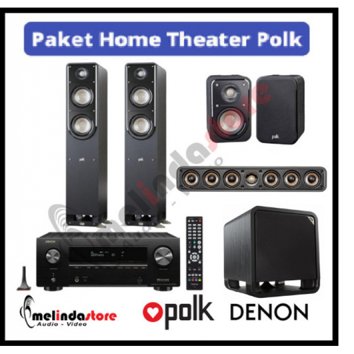 Paket Home Theater Speaker Polk Audio S50